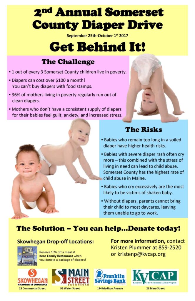 2nd annual diaper drive poster