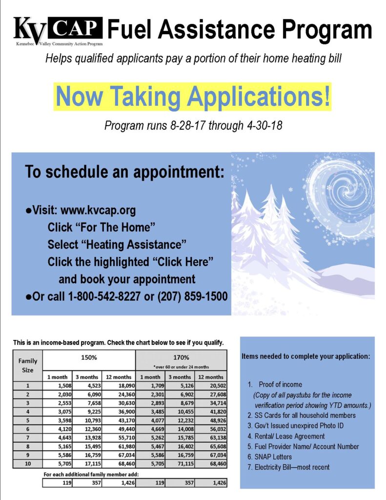 fuel assistance program liheap flyer