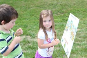 two young children at 2nd annual community celebration