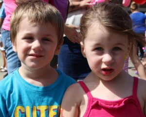 young boy and girl at 2nd annual community celebration