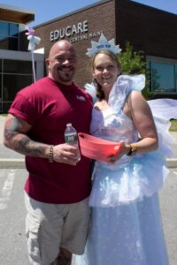 man and tooth fairy at 3rd annual community celebration