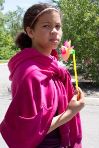 girl at 3rd annual community celebration