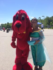 clifford the big red dog and jasmine at 3rd annual community celebration