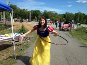 snow white with a hula hoop at 2nd annual community celebration